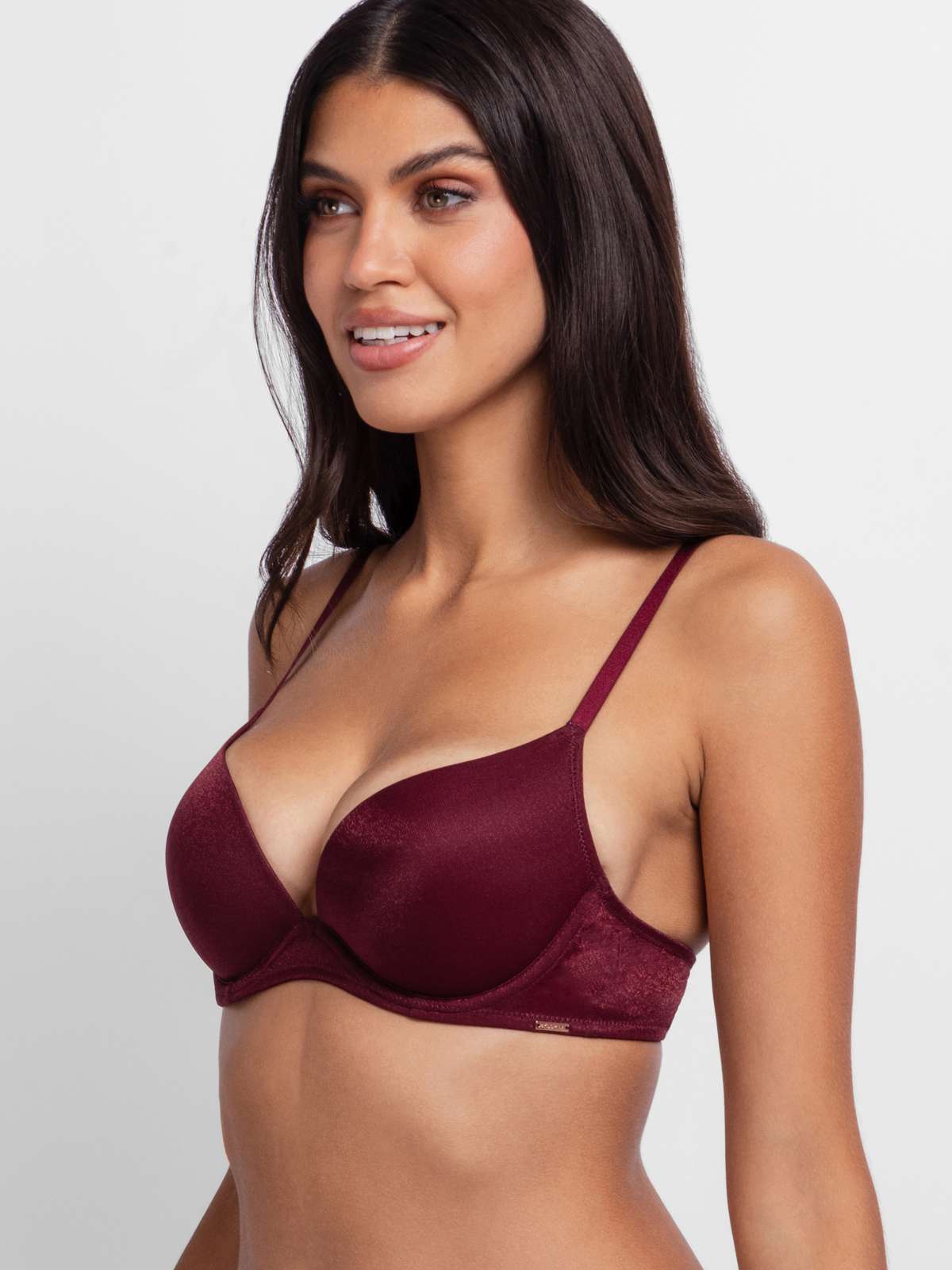 Origins Shimmer Mesh Push Up Push Up Plunge Bra