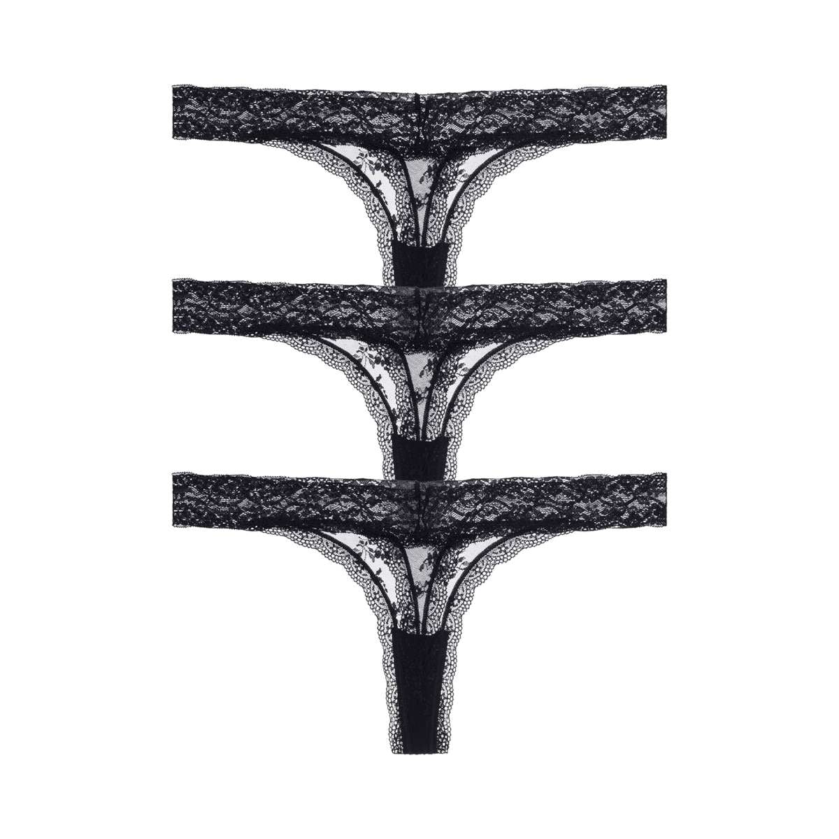 Essential Lace 3 Pack Thong