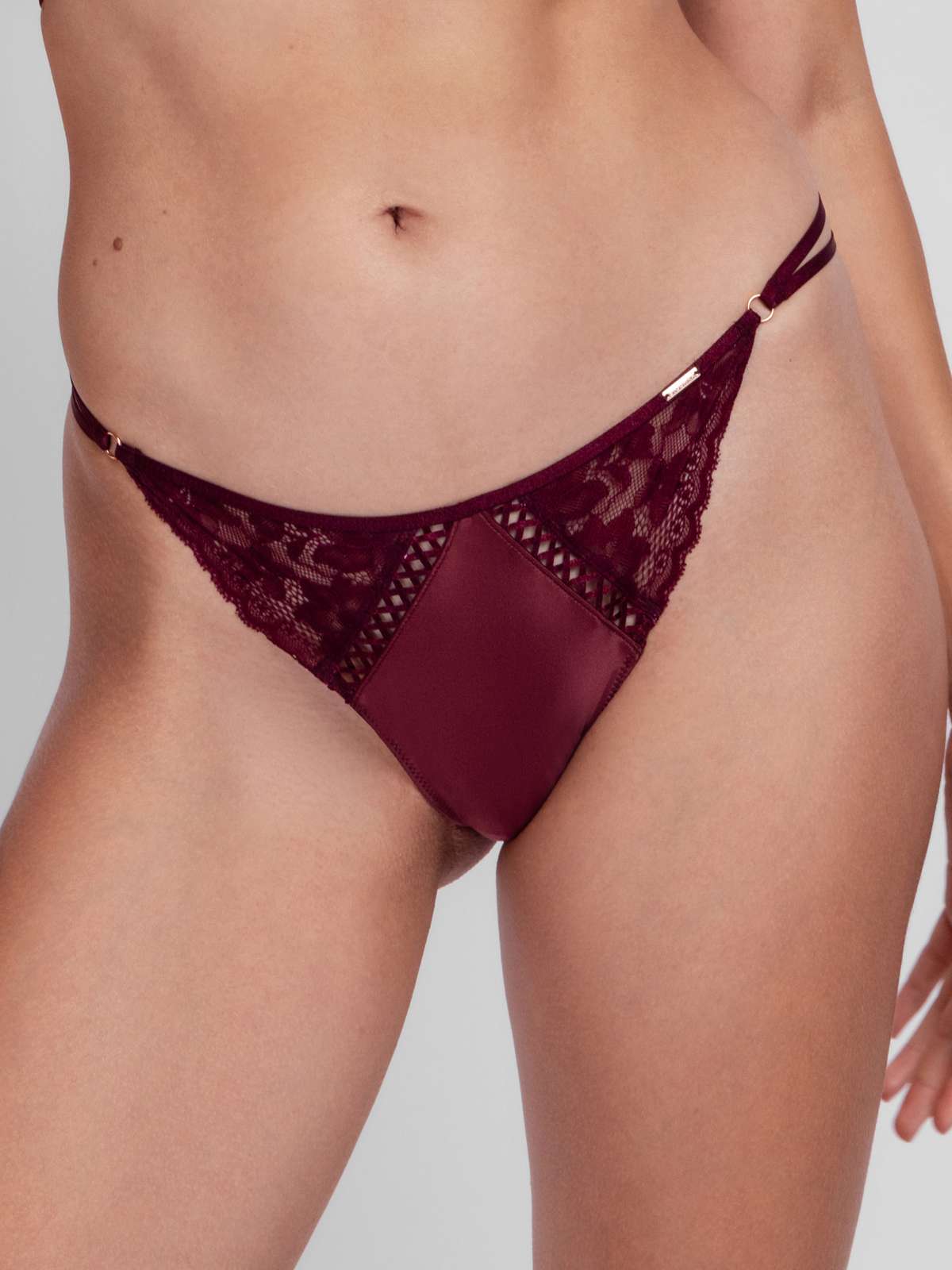 Lyra Satin Thong