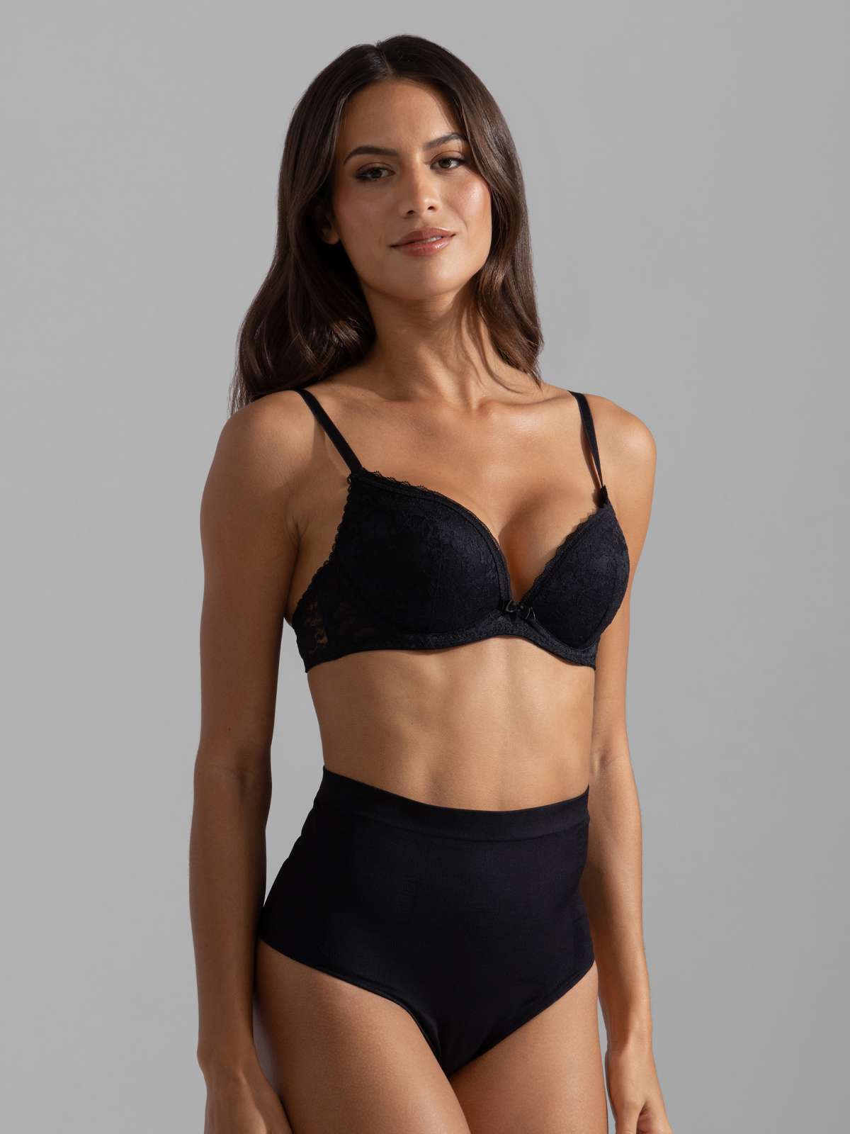 Sonia 2pp Padded Push Up Plunge Bra